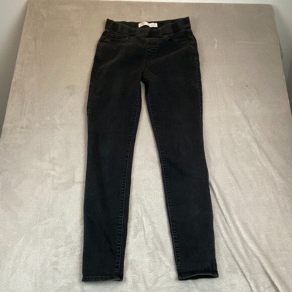 Signature by Levi Women's Jeans Size 8L 29x32 Black Stretch Denim Pull-On Skinny - Picture 11 of 12